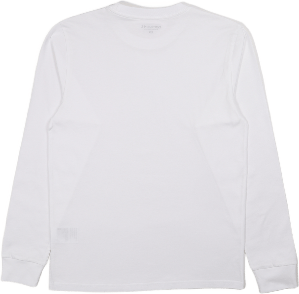 L/s Base T-shirt White / Black - Bild 4