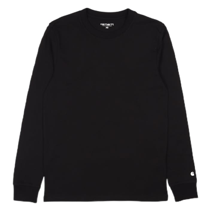 L/s Base T-shirt Black / White, Male, Vêtements, Tops, Noir, XS