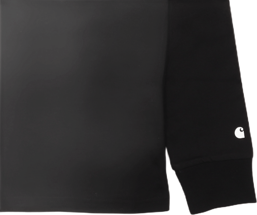 L/s Base T-shirt Black / White - Bild 3