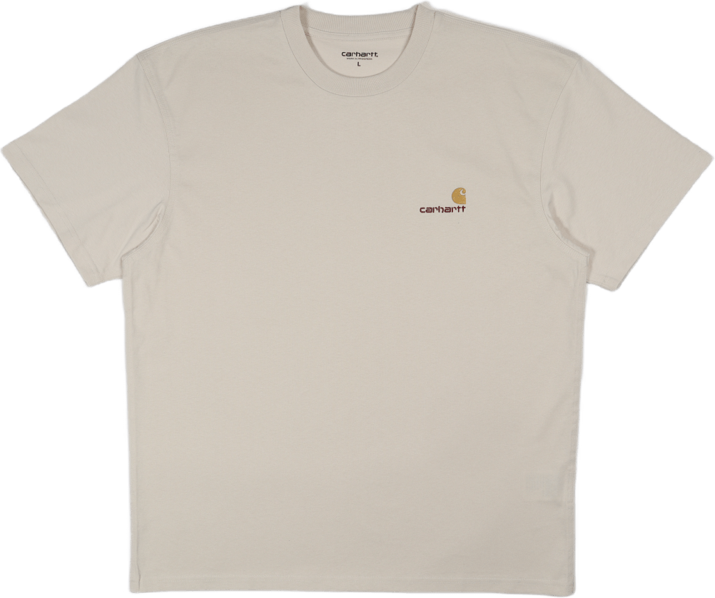 S/s American Script T-shirt Natural, Male, Odevy, Tričko, Béžová, XL