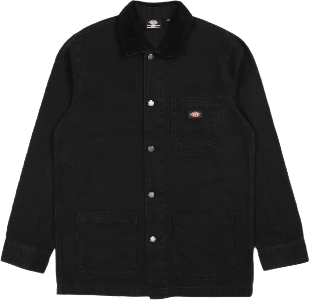 Duck Lined Chore Jacket Stone Washed Black