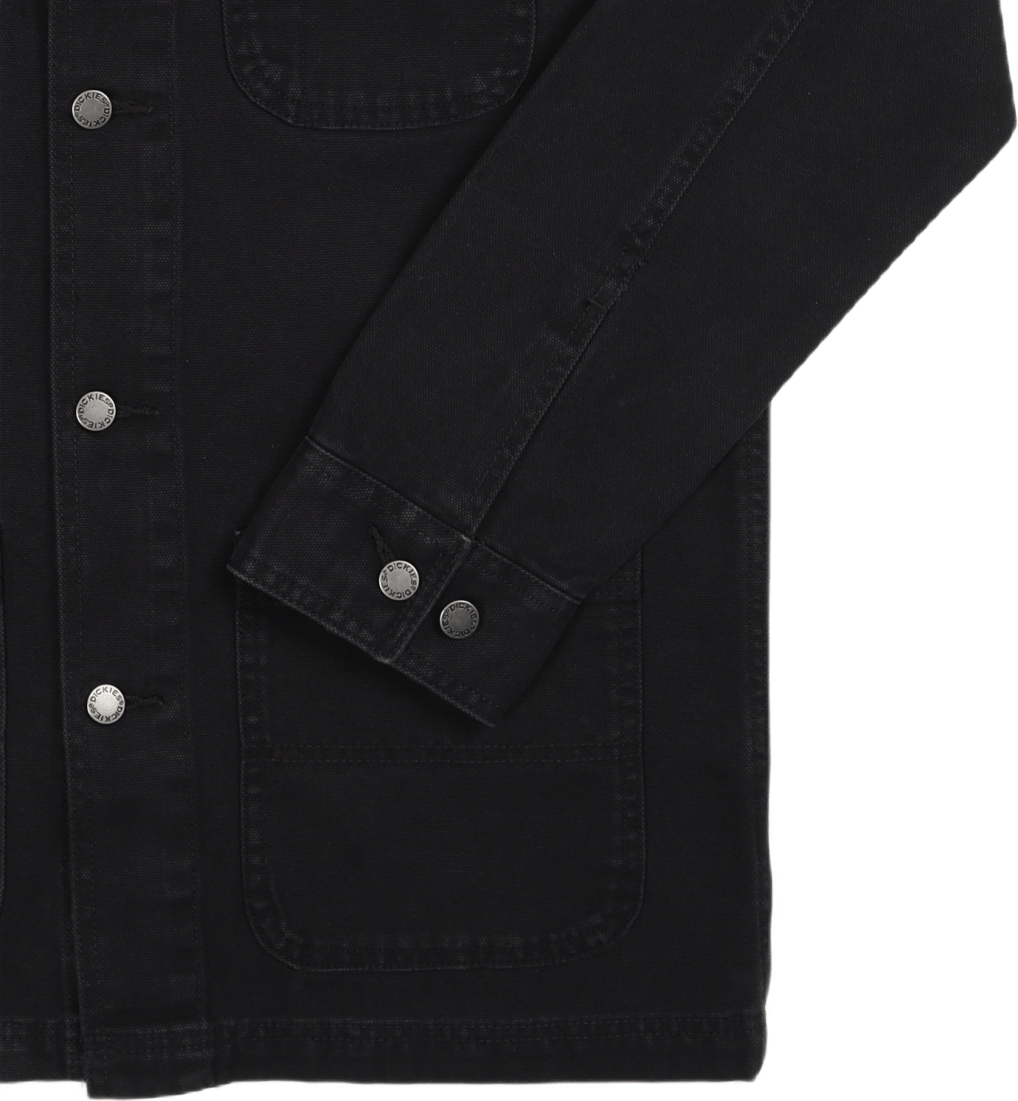 Duck Lined Chore Jacket Stone Washed Black - Bild 3