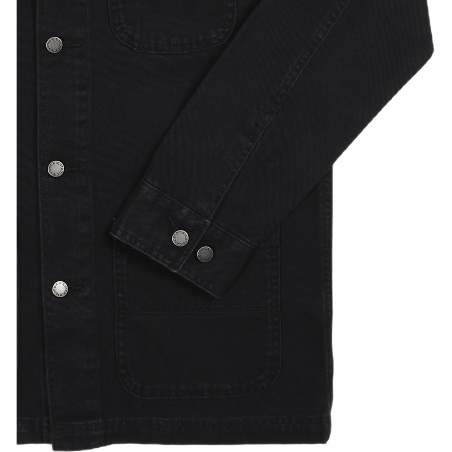 Duck Lined Chore Jacket Stone Washed Black - Bild 3