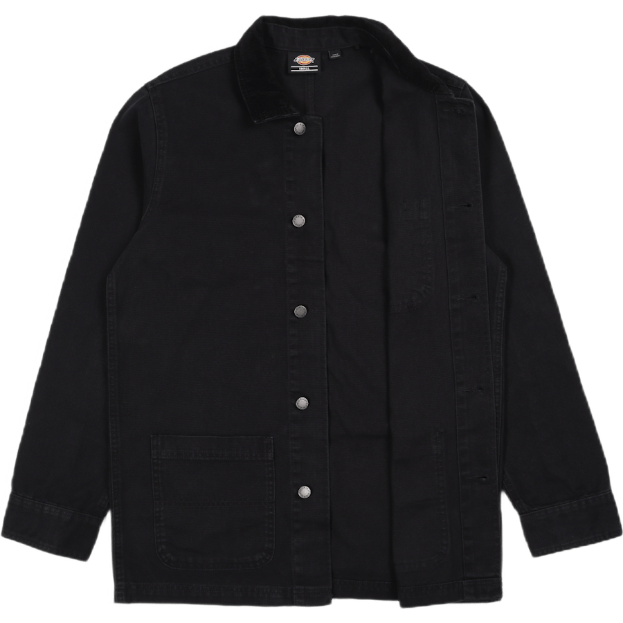 Duck Lined Chore Jacket Stone Washed Black - Bild 4