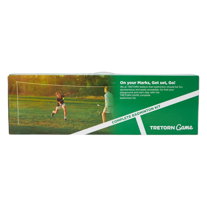 Badminton Game Complete Kit White Green, Unisex, Ekwipunek, zabawki i gry, Zielony, ONESIZE