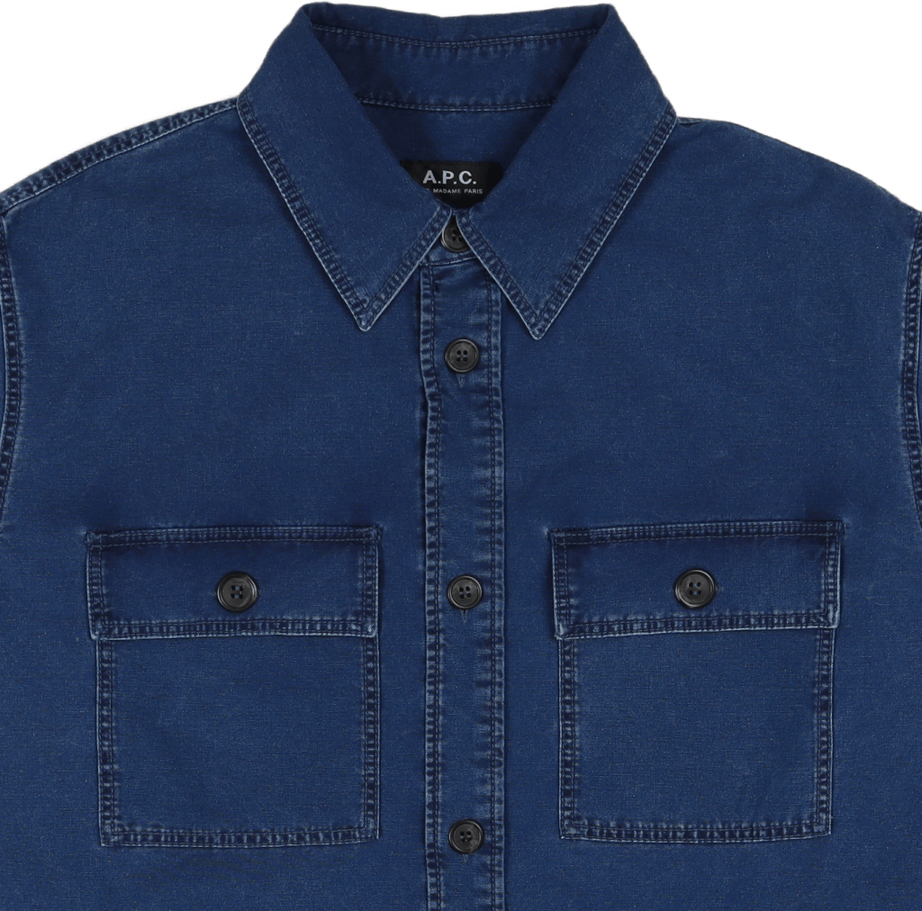 Surchemise Bastian Washed Indigo - Bild 2