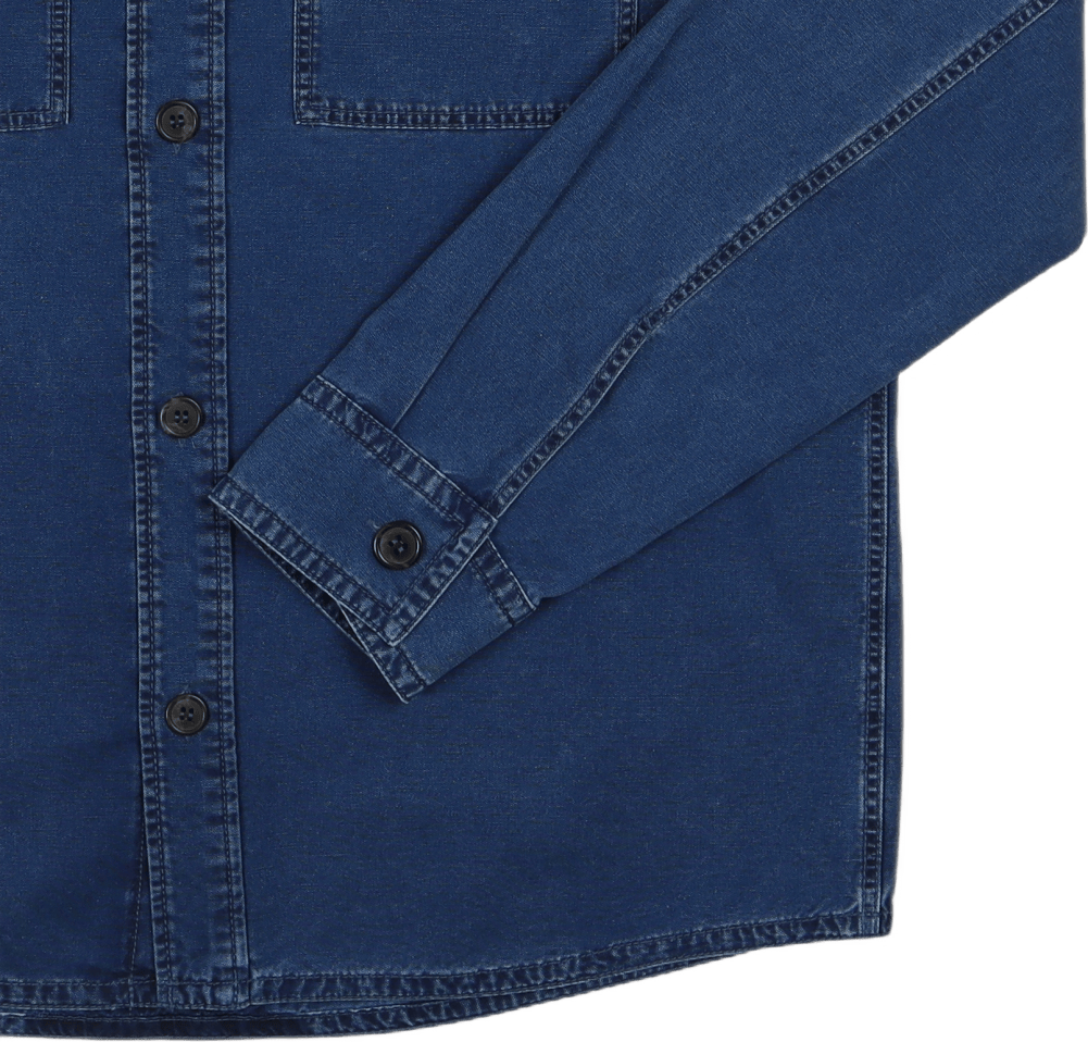 Surchemise Bastian Washed Indigo - Bild 3