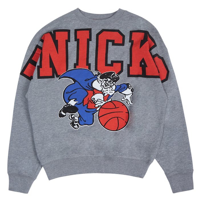 Women's Knicks Logo Fleece, Female, Apparels, hoodies and sweatshirts, Grey, M