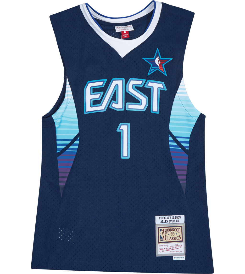 Swingman Jersey -Allen Iverson, Male, Apparels, Jersey, Blue, M