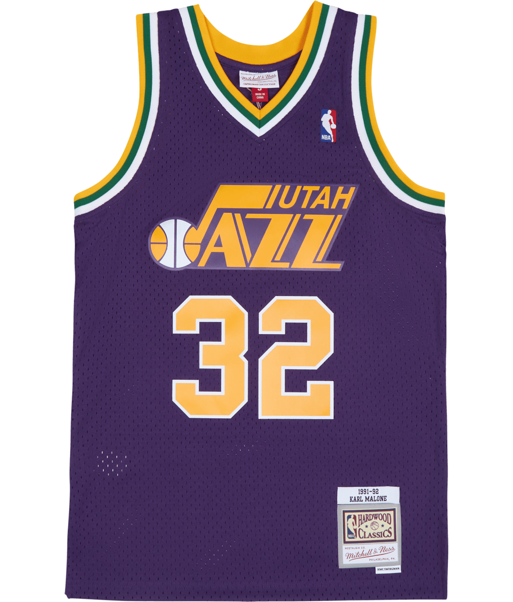 Swingman Jersey -Karl Malone, Male, Ropa, Jersey, Morado, XL