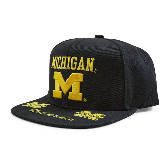 Michigan Front Loaded Snapback, Unisex, Aparelhos, Chapéus e bonés, Preto, ONESIZE