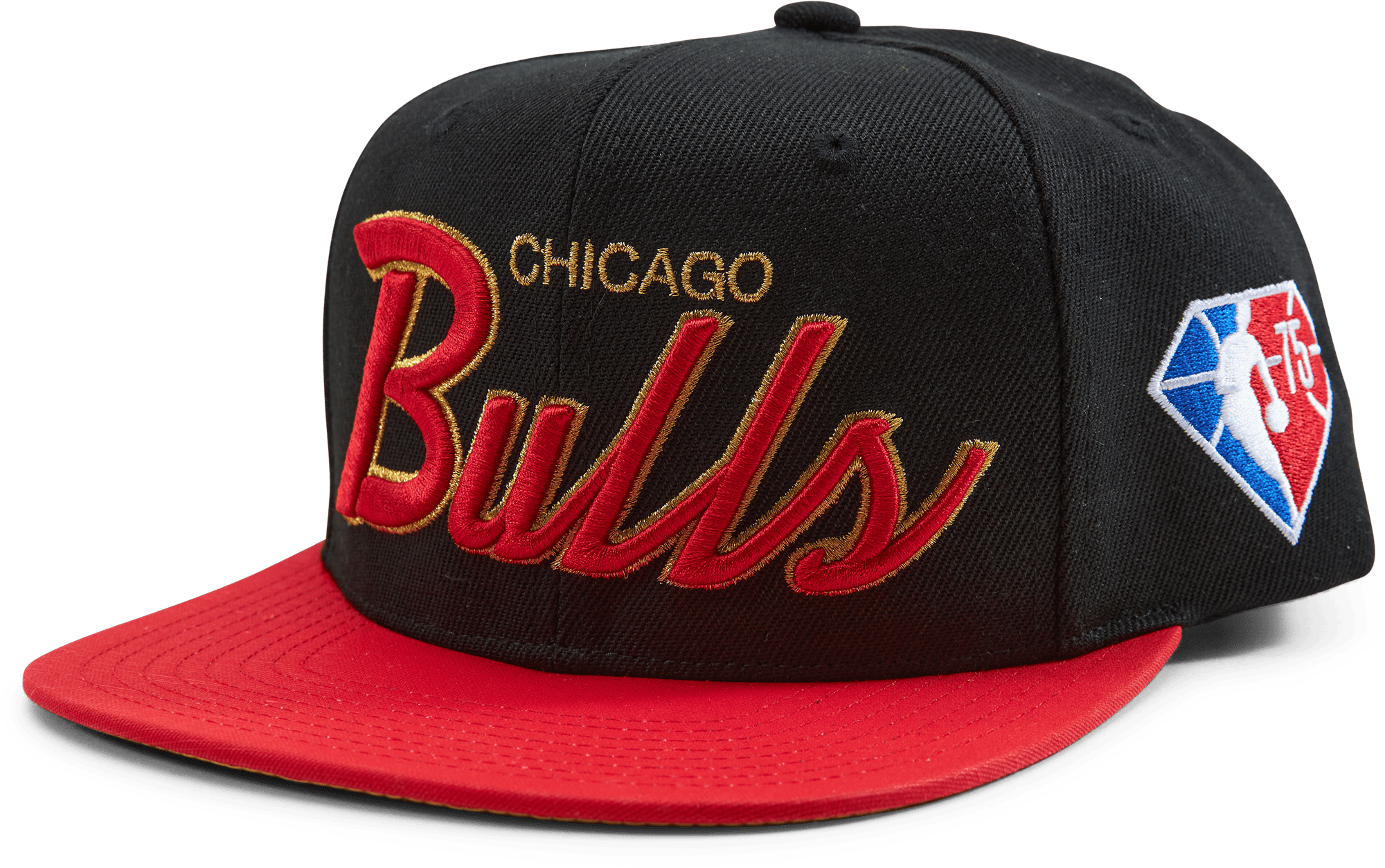 Bulls NBA 75th Gold Snapback
