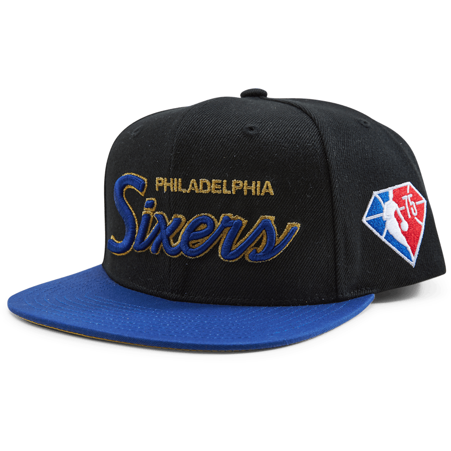 76ers NBA 75th Gold Snapback