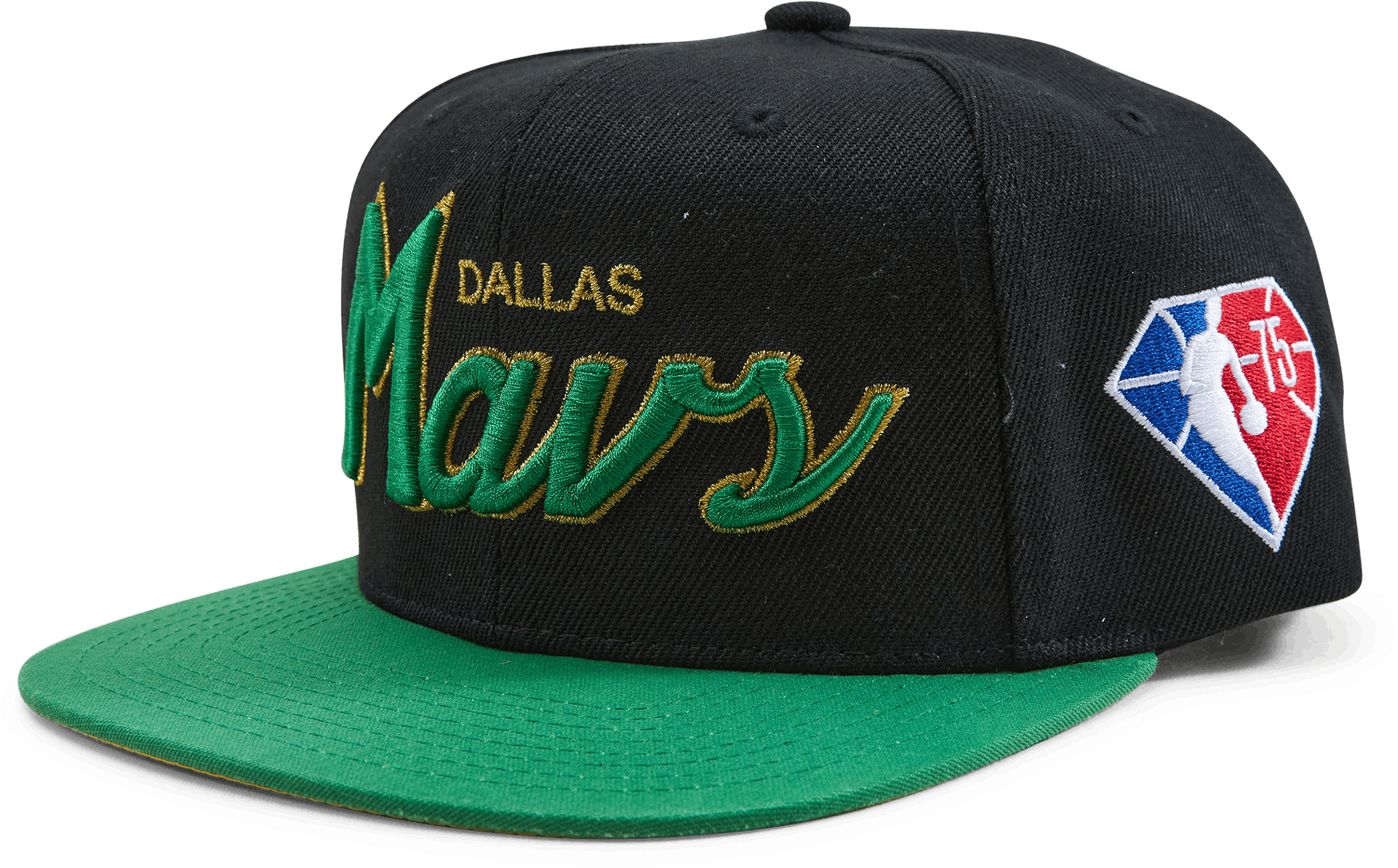 Mavs NBA 75th Gold Snapback, Unisex, Aparelhos, Chapéus e bonés, Ouro, ONESIZE