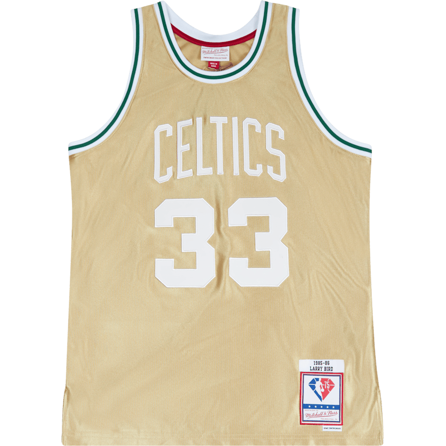 Celtics Nba 75th Gold Swingman Bird
