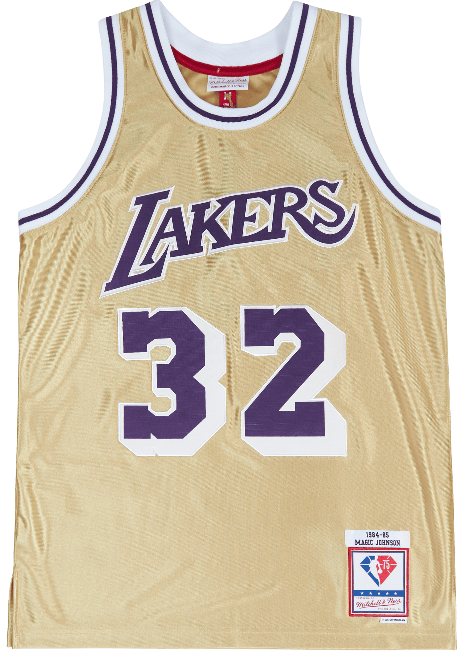 Lakers Nba 75th Gold Swingman Gold