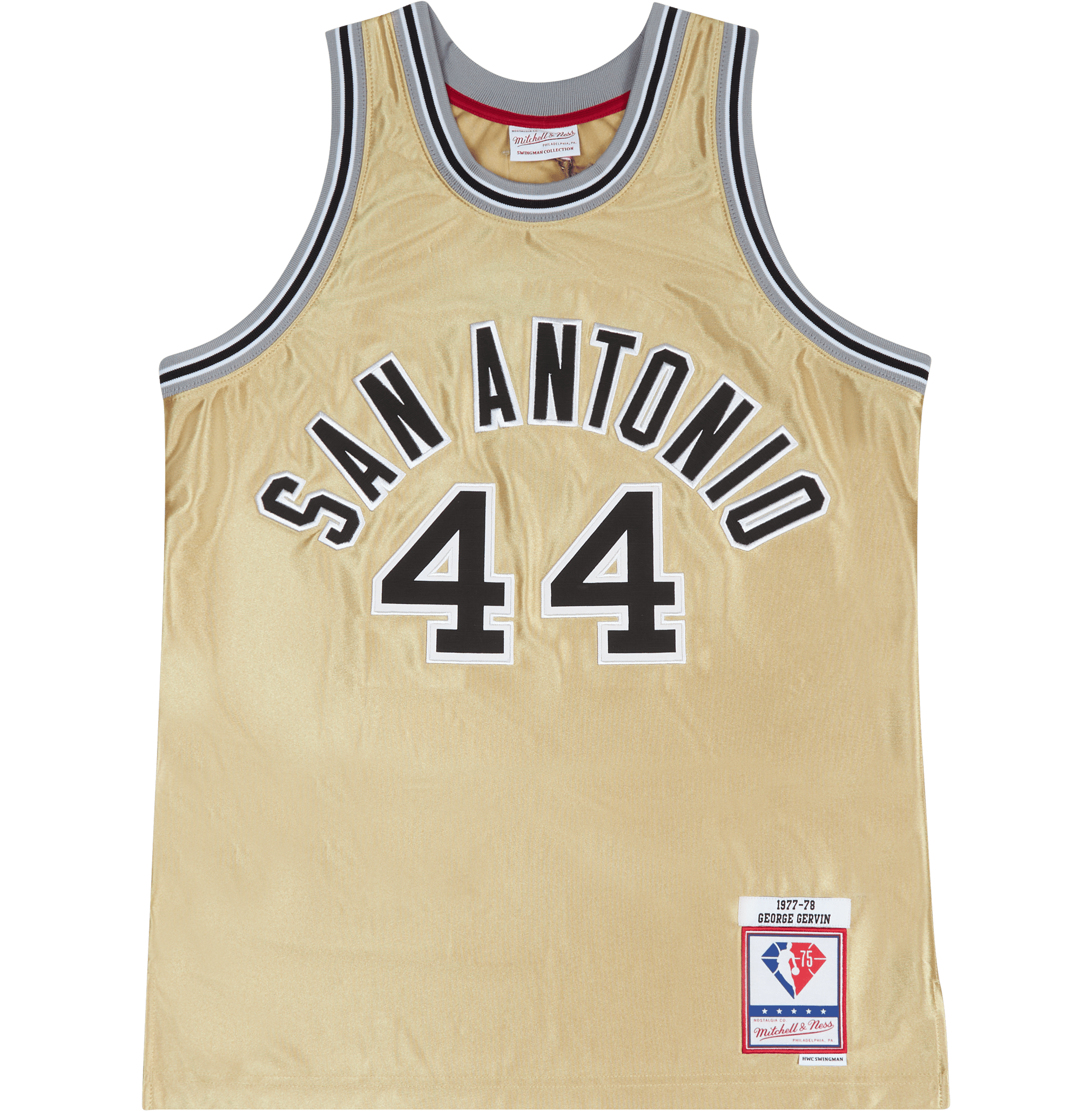 Spurs Nba 75th Gold Swingman Gold