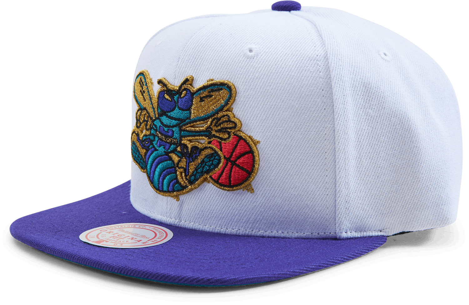 Hornets NBA 50th Anniversity Snapback, Unisex, Kläder, Mössor & Kepsar, Vit/Lila, ONESIZE