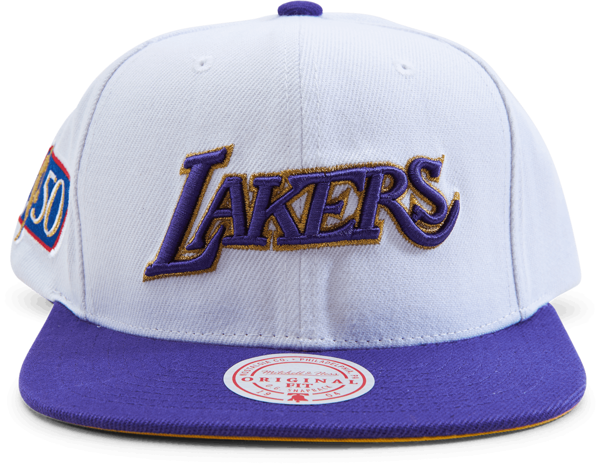 Lakers Nba 50th Anni Snapback  White/purple