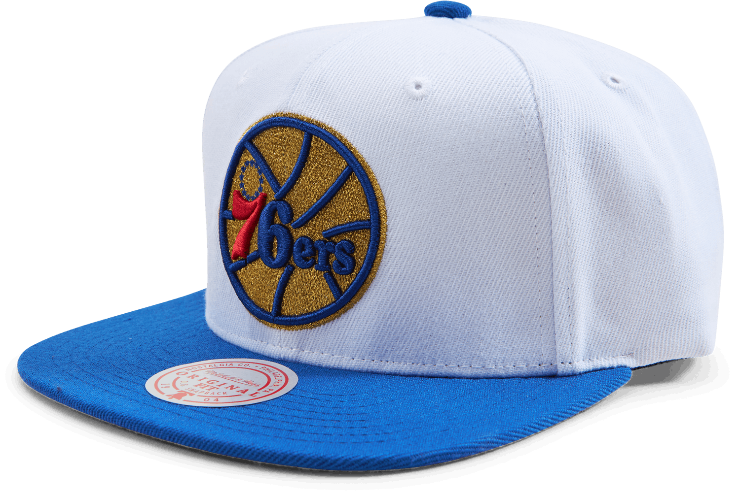 76ers NBA 50th Anni Snapback, Unisex, Aparelhos, Chapéus e bonés, Branco/Azul, ONESIZE
