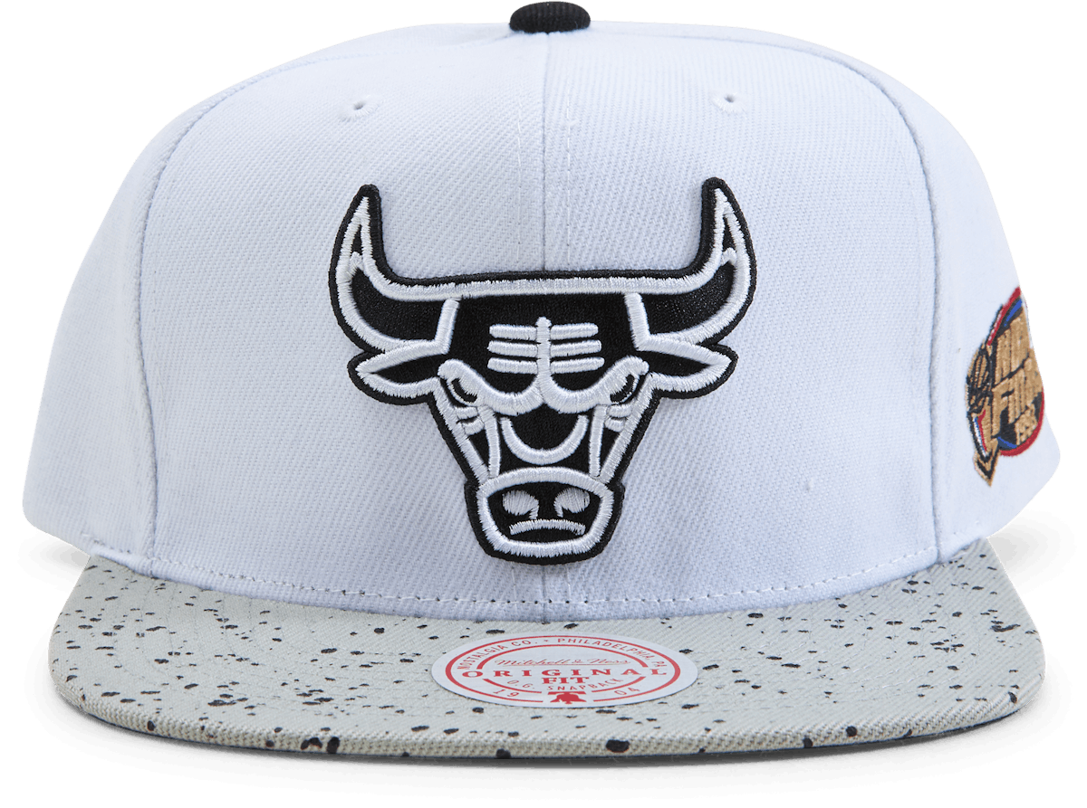 Bulls Cement Top Snapback White/silver