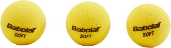 Soft Foam 3-pack Yellow, Unisex, Utrustning, racketar, Tennis, Gul, ONESIZE