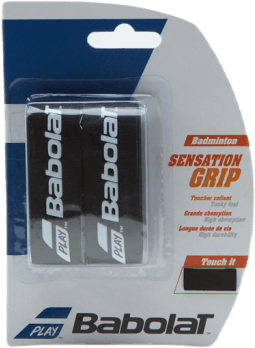 Sensation Grip 2-pack Black, Unisex, Ekwipunek, rakiety, Badminton, Szary, ONESIZE