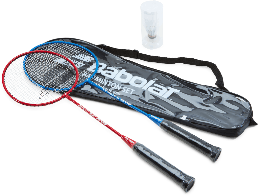 Badminton Kit 2-pack Black, Unisex, varusteet, mailat, Sulkapallo, Musta, ONESIZE