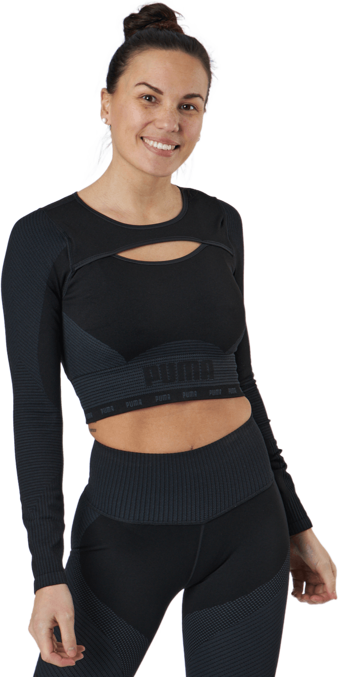 Train Formknit Seamless Long S Puma Black-asphalt, Female, Abbigliamento, strati di base, Allenamento, Nero, XS