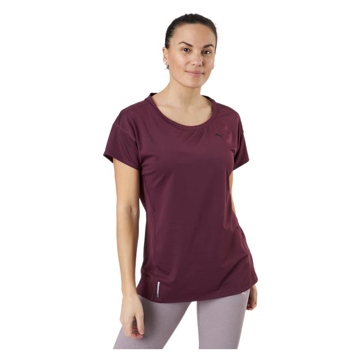 Train Favorite Tee Grape Wine, Female, Apparels, T-shirt, Running, Purple, XXL