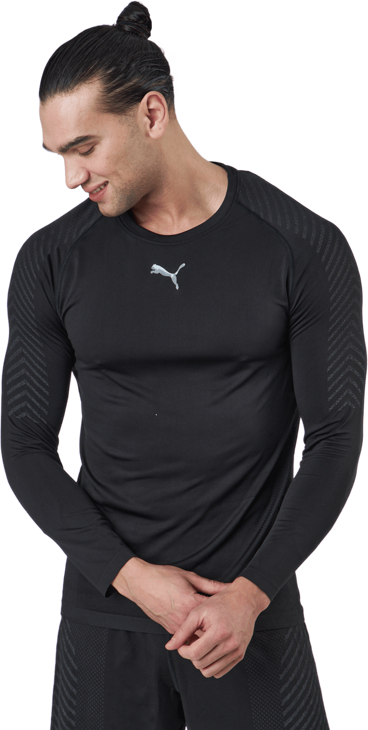 Train Formknit Seamless Ls Tee Puma Black, Male, Abbigliamento, Camicie, Allenamento, Nero, XL