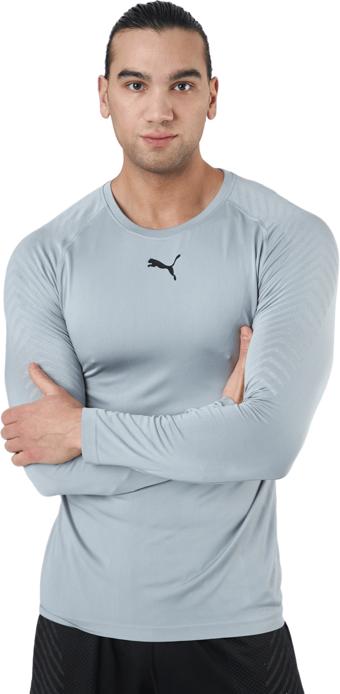 Train Formknit Seamless Ls Tee Medium Gray Heather