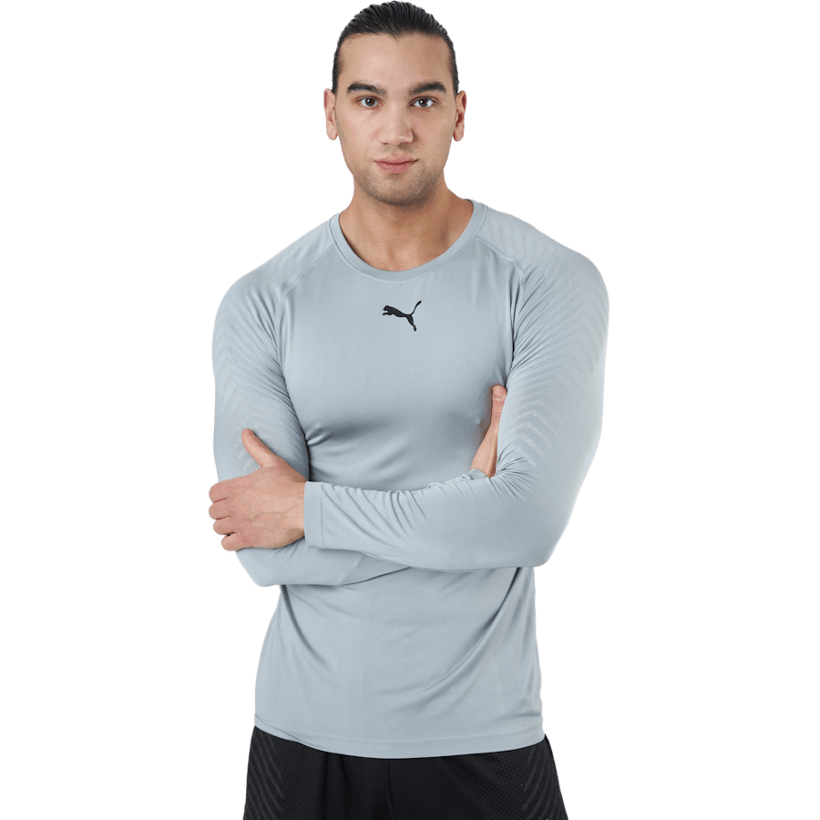 Train Formknit Seamless Ls Tee Medium Gray Heather