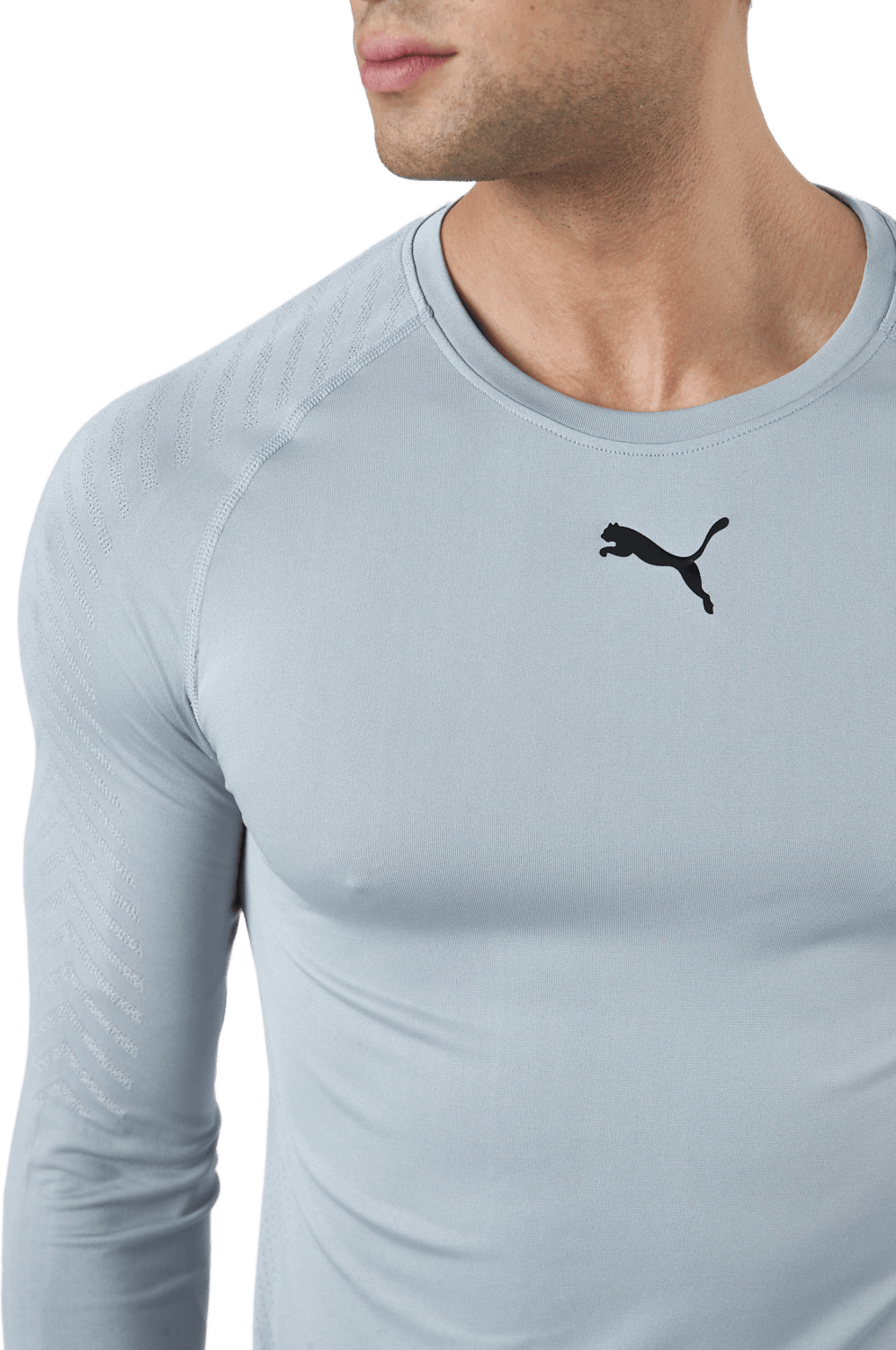 Train Formknit Seamless Ls Tee Medium Gray Heather - Bild 4