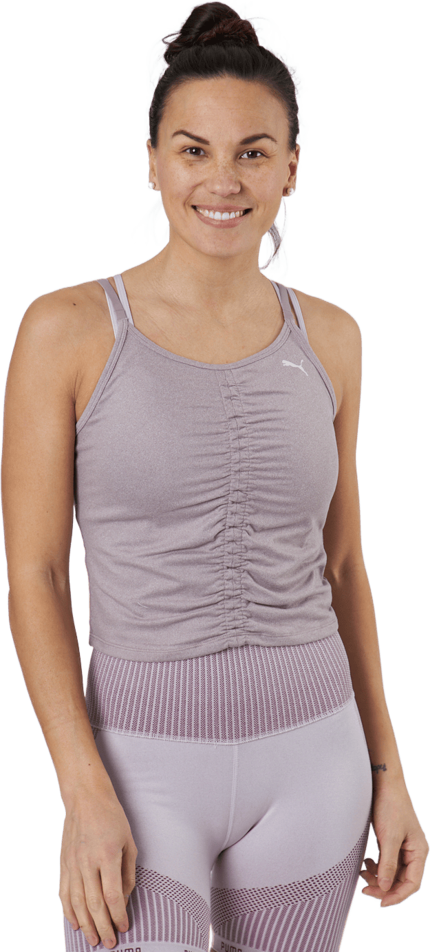 Studio Foundation Ruched Tank Quail Heather