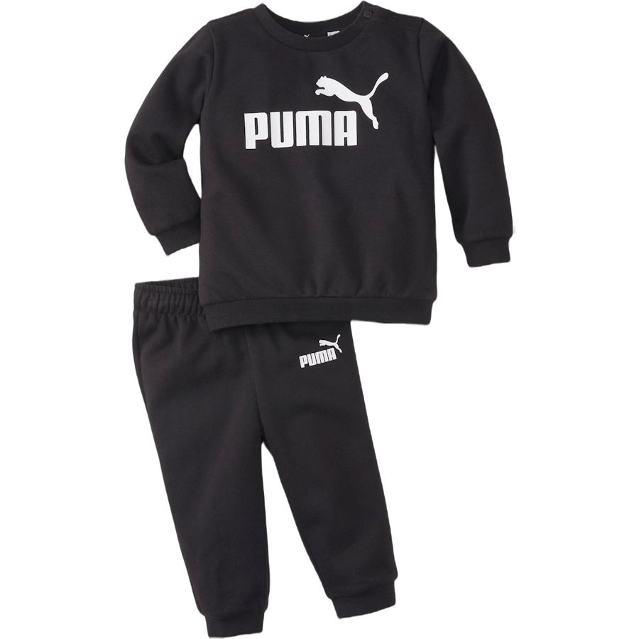 Minicats Ess Crew Jogger Fl Cotton Black