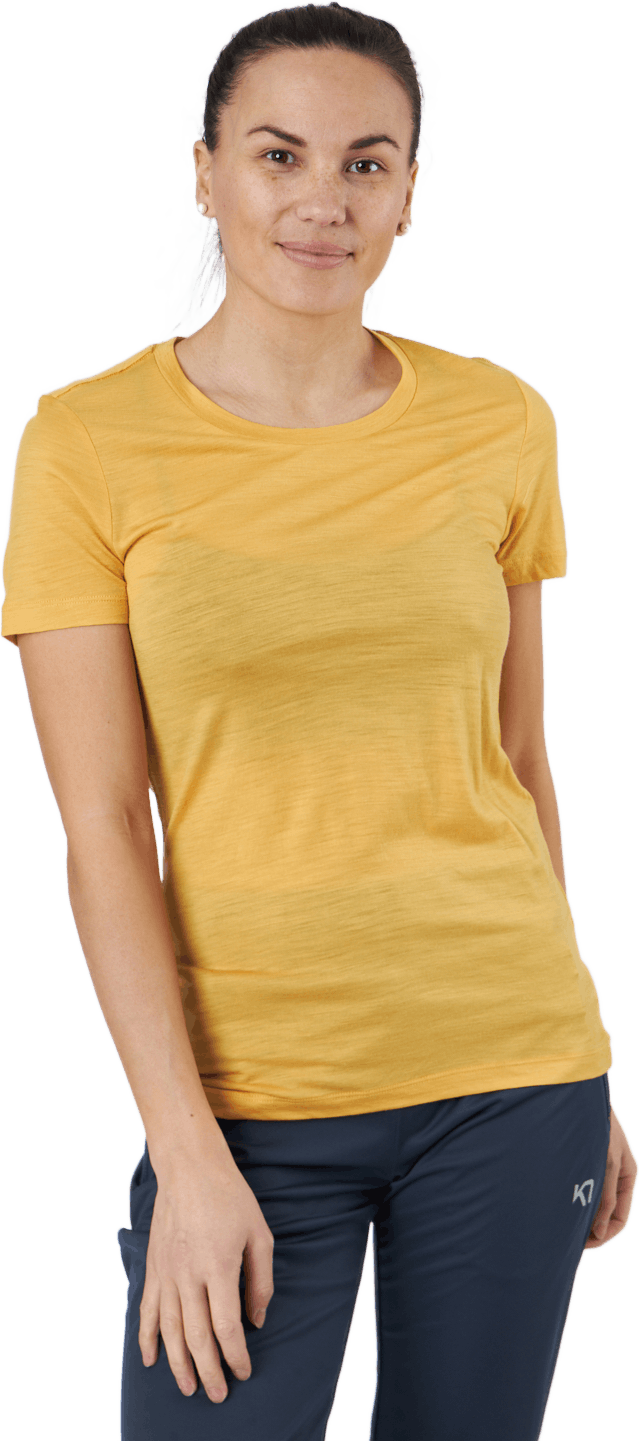 Tech Lite Ii Ss Tee Safflower, Female, Vêtements, T-shirt, Jaune, XL