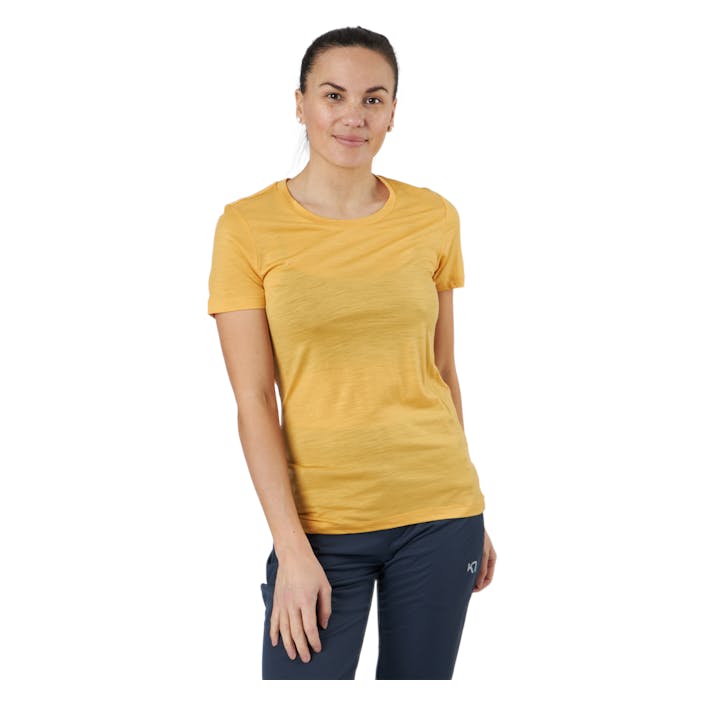 Tech Lite Ii Ss Tee Safflower, Female, Vêtements, T-shirt, Jaune, XL