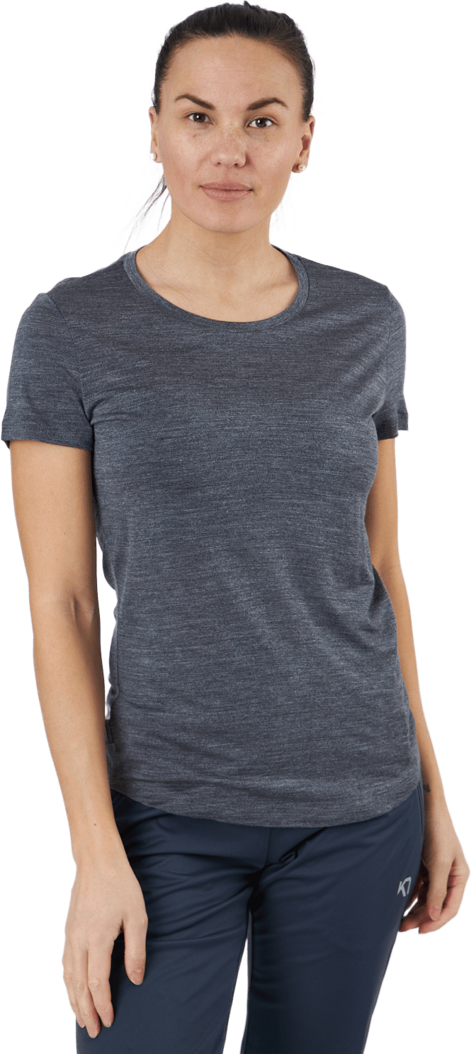 Sphere Ii Ss Tee Midnight Navý, Female, Klær, T skjorte, Grå, S