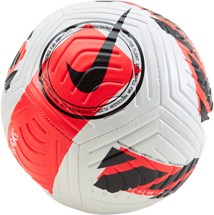 Nike Strike Soccer Ball White/bright Crimson/black, Unisex, Attrezzature, racchette, Calcio, 5
