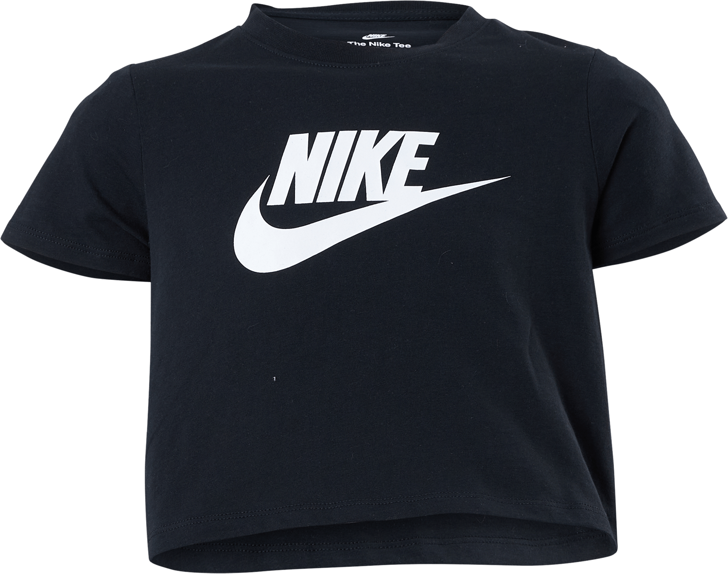 Sportswear Big Kids' (Girls') Cropped T-Shirt BLACK, Unisex, Apparels, T-shirt, Workout, M