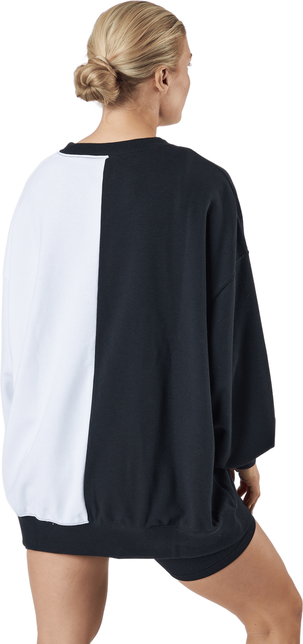 W Nsw Ft Flc Oos Crew Dnc Black/white - Bild 3