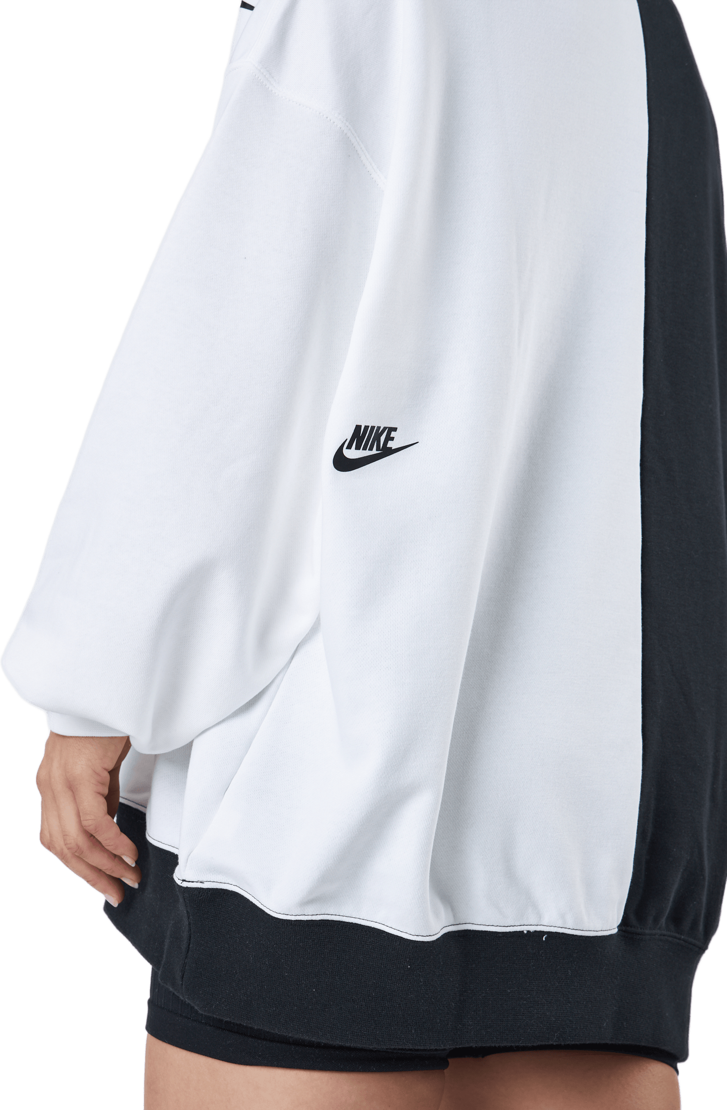 W Nsw Ft Flc Oos Crew Dnc Black/white - Bild 4