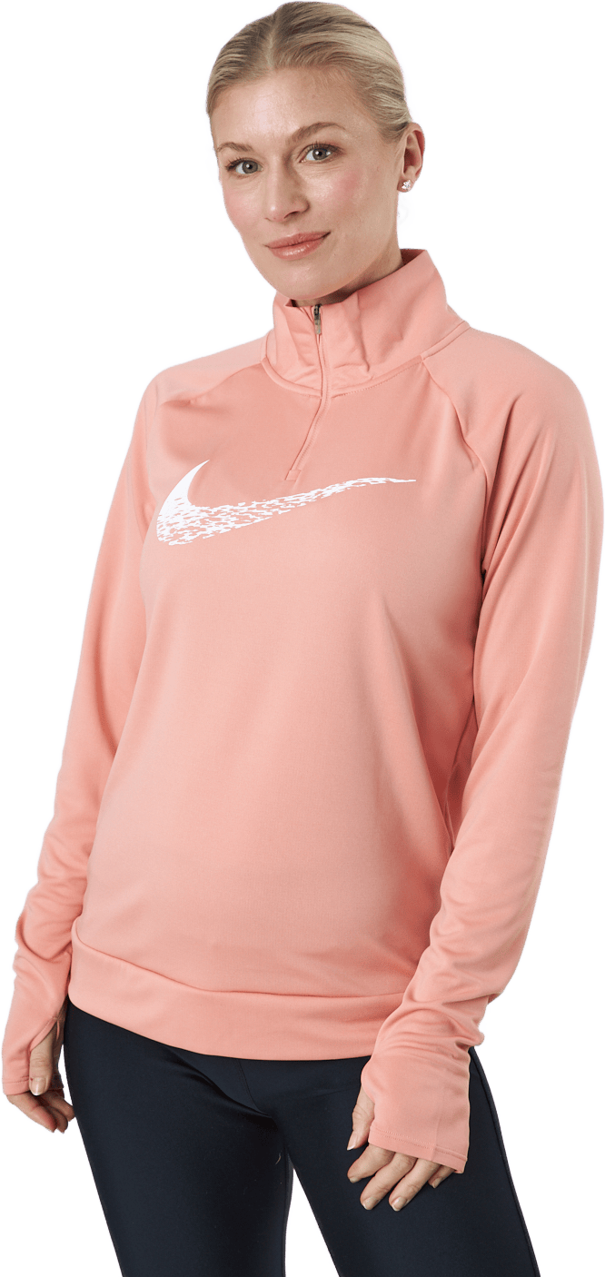 W Nk Df Swoosh Run Mdlyr Lt Madder Root/reflective Silv, Female, Apparels, Shirts, Running, Pink, S