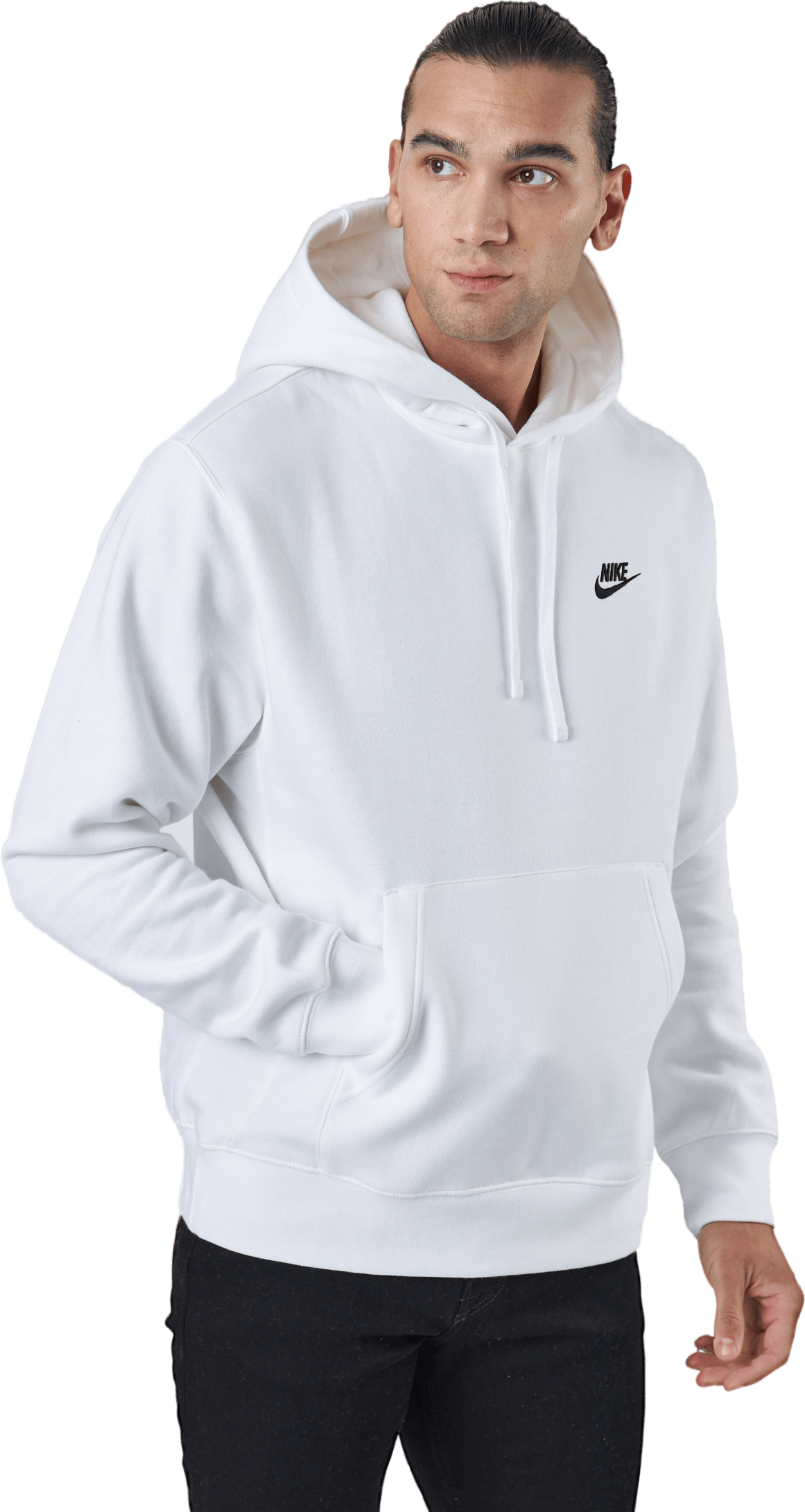 Sportswear Club Fleece Pullover Hoodie WHITE/WHITE/BLACK - Bild 2