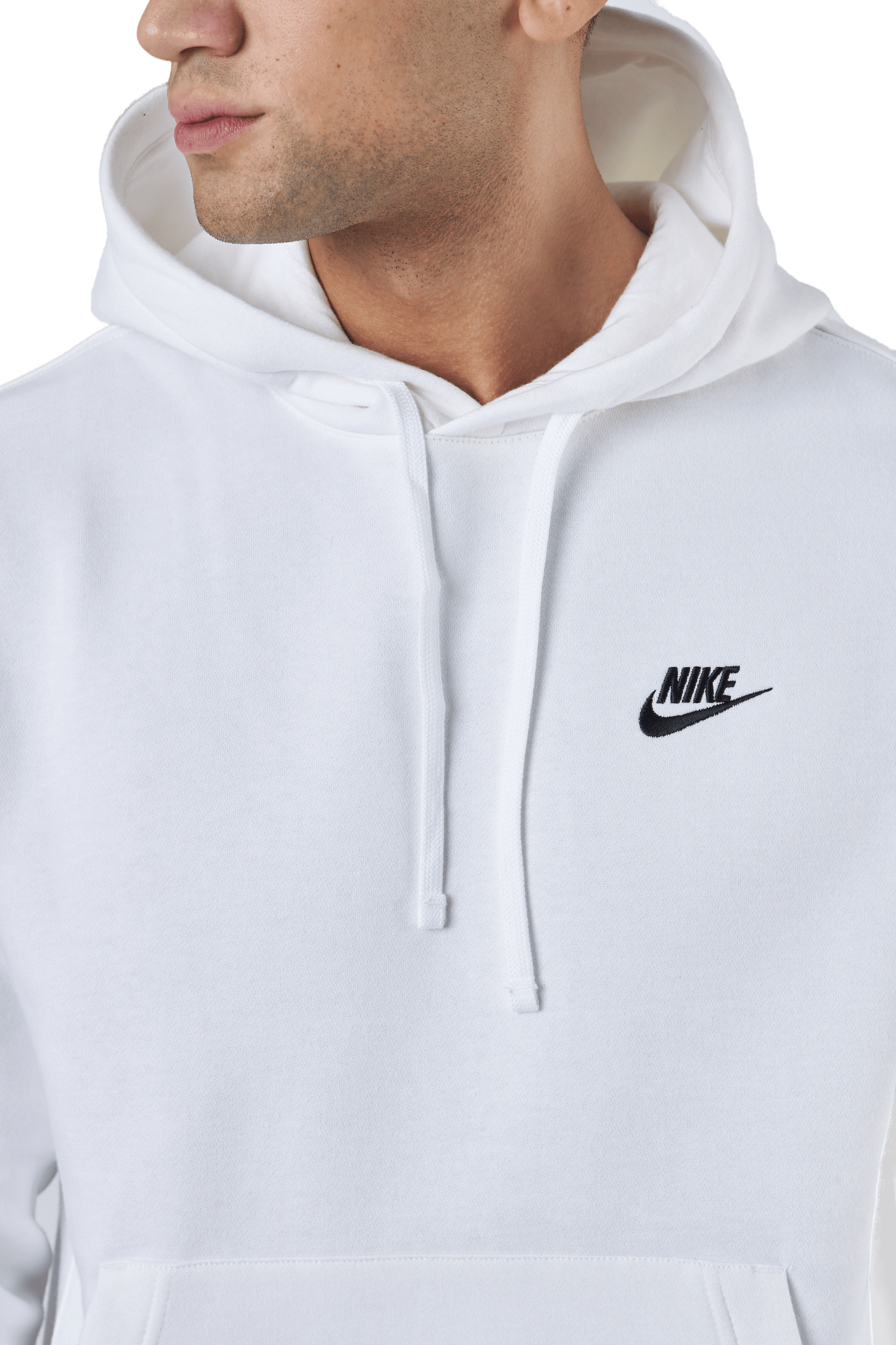 Sportswear Club Fleece Pullover Hoodie WHITE/WHITE/BLACK - Bild 4