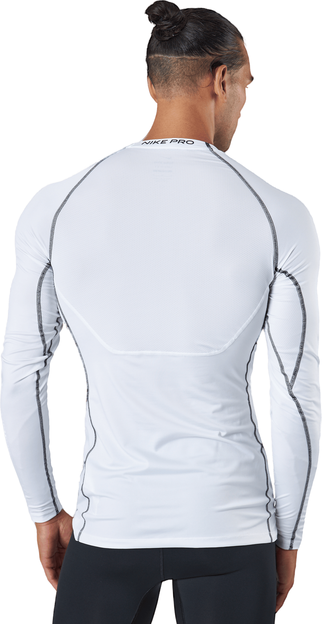 Pro Dri-FIT Men's Tight Fit Long-Sleeve Top WHITE/BLACK/BLACK - Bild 3