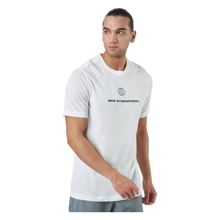 Nike Dri-fit Heritage Running Sail, Male, Odevy, Tričko, Beží, Biely, M