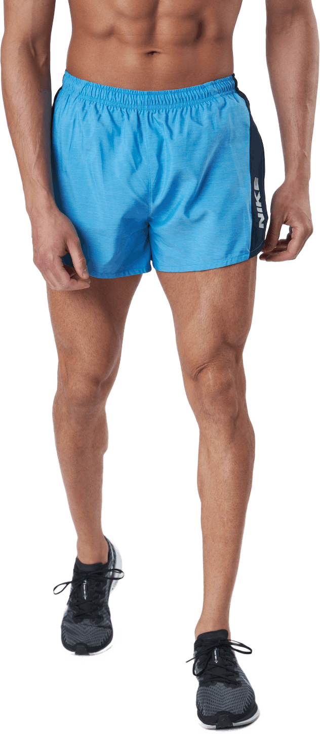 Nike Dri-fit Heritage Men's 4" Lt Photo Blue/htr/dark Obsidia, Male, Apparels, Shorts, Running, Blue, L