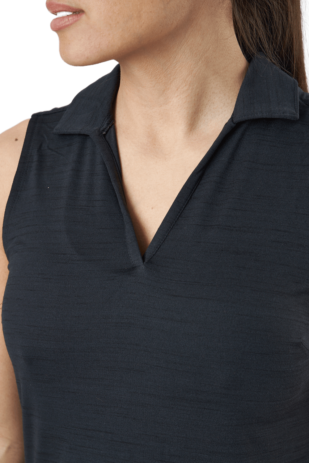 W Cloudspun Coast Sl Polo Puma Black Heather - Bild 4